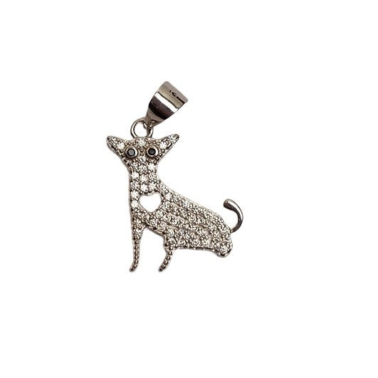 Pandantiv, Jolie Silver, Argint 925, Model Catel cu Inima, 1.5 G, 1.8 x 1.7 Cm - vivimall.ro