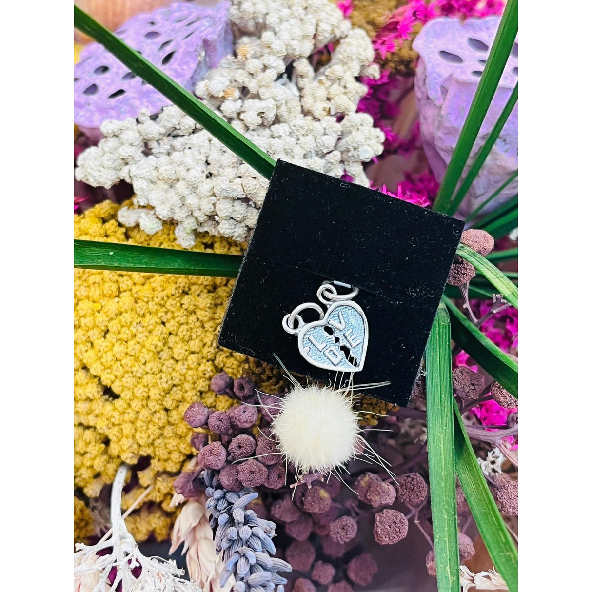 Pandantiv, Jolie Silver, Argint 925, Model Doua Jumatati Love, 1.1 g, 1.5 x 1.5 cm - vivimall.ro