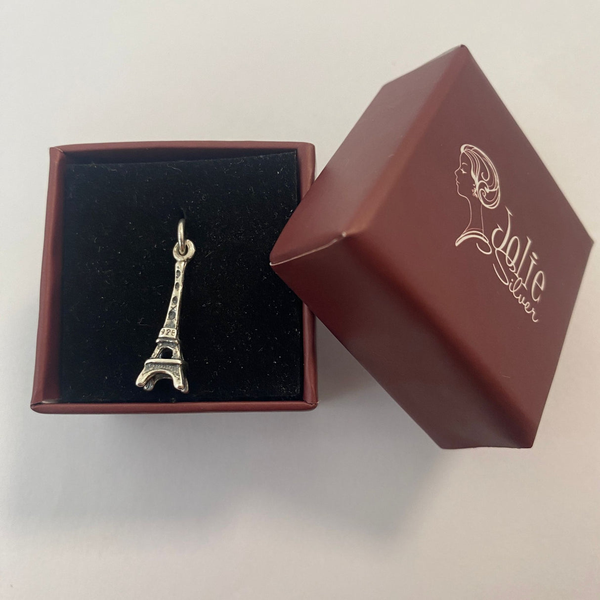 Pandantiv, Jolie Silver, Argint 925, Model Eiffel Tower, 0.9 g, 25x5 mm - vivimall.ro