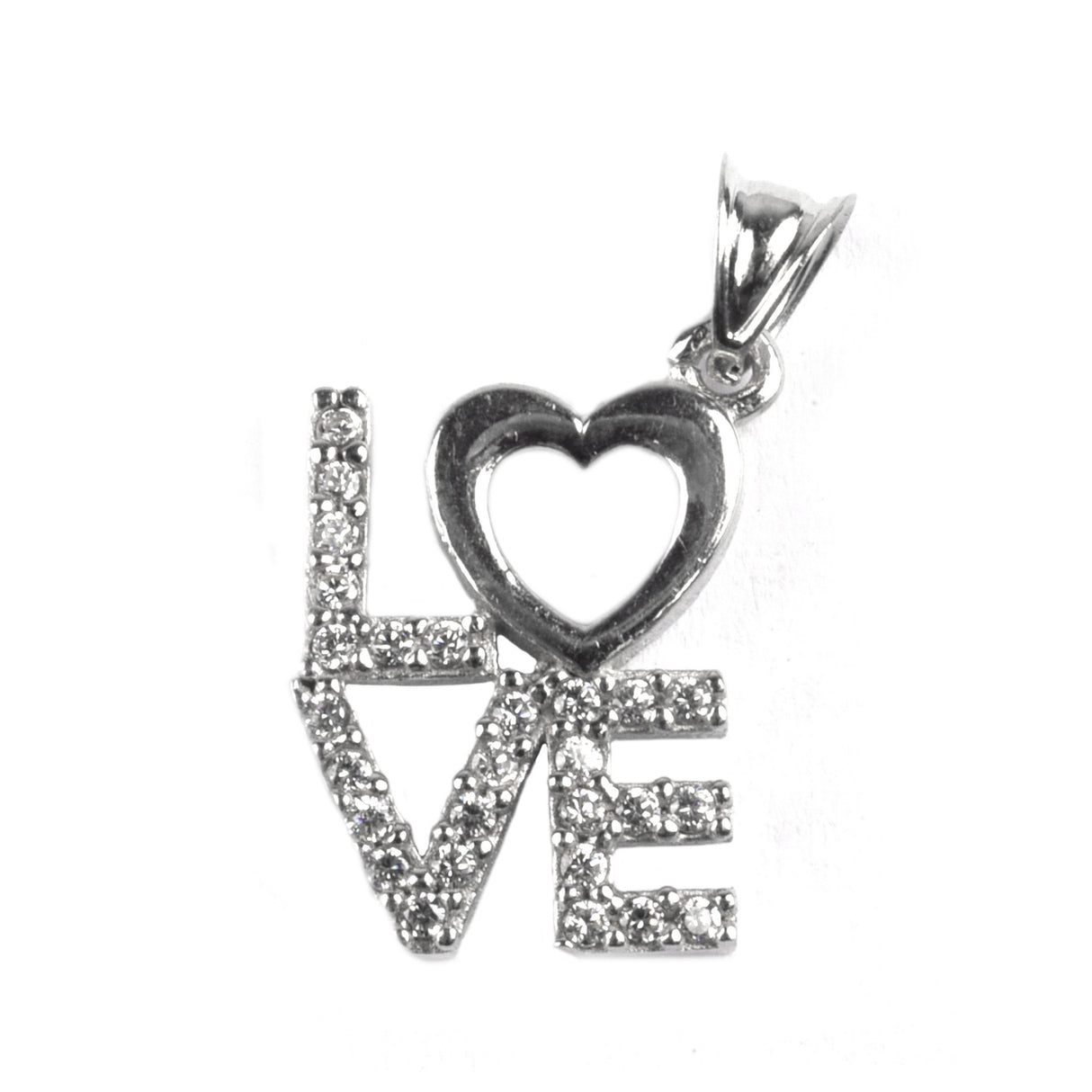 Pandantiv Love, Argint 925, 2 x 1 cm - vivimall.ro