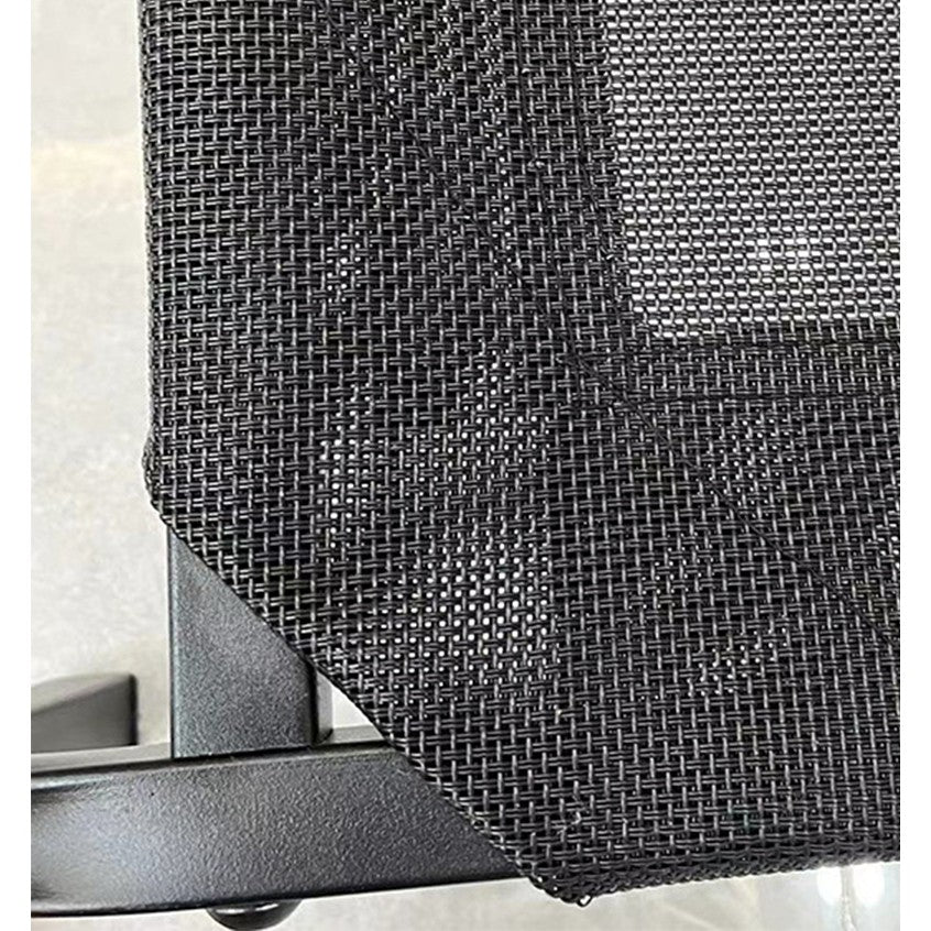 Pat pentru Animalele de Companie, Vivimall, din Plasa este Rezistent la Umiditate, Picioare de Otel, Respirabil, Marimea M 90 x 60 x 16 cm, Negru - vivimall.ro