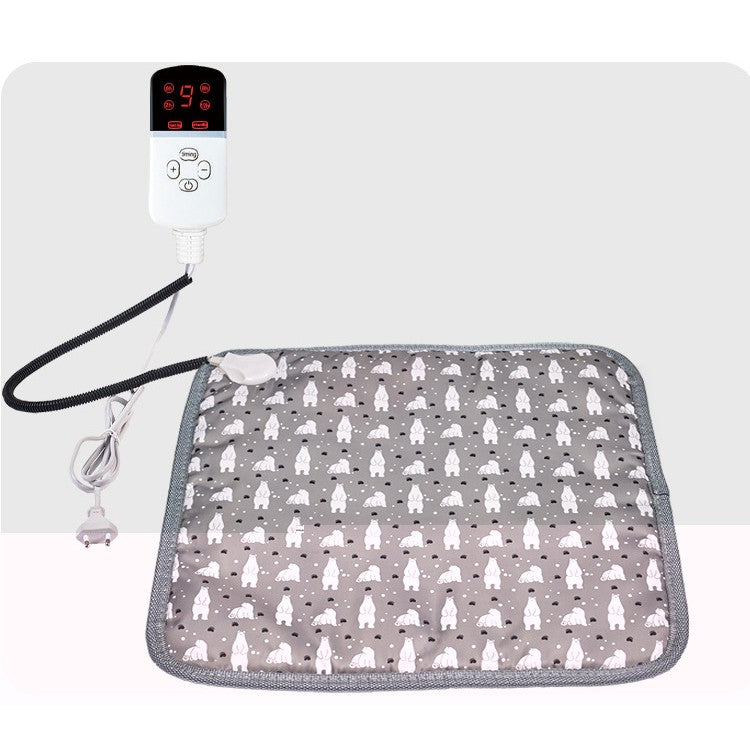 Patura electrica pentru animale de companie cu tub anti-muscatura, perna pentru caini, 45 x 45 cm, 28 W, 9 trepte de reglaj perna pentru pisici, anti-alunecare, gri-When upgrading the full steel pipe to European regulations; Width: 45X45cm - vivimall.ro