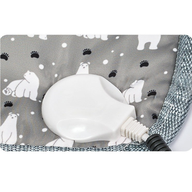 Patura electrica pentru animale de companie cu tub anti-muscatura, perna pentru caini, 45 x 45 cm, 28 W, 9 trepte de reglaj perna pentru pisici, anti-alunecare, gri-When upgrading the full steel pipe to European regulations; Width: 45X45cm - vivimall.ro