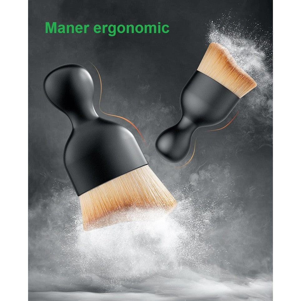 Pensula Multifunctionala Neagra, Cu Capac | BeautyPro - vivimall.ro