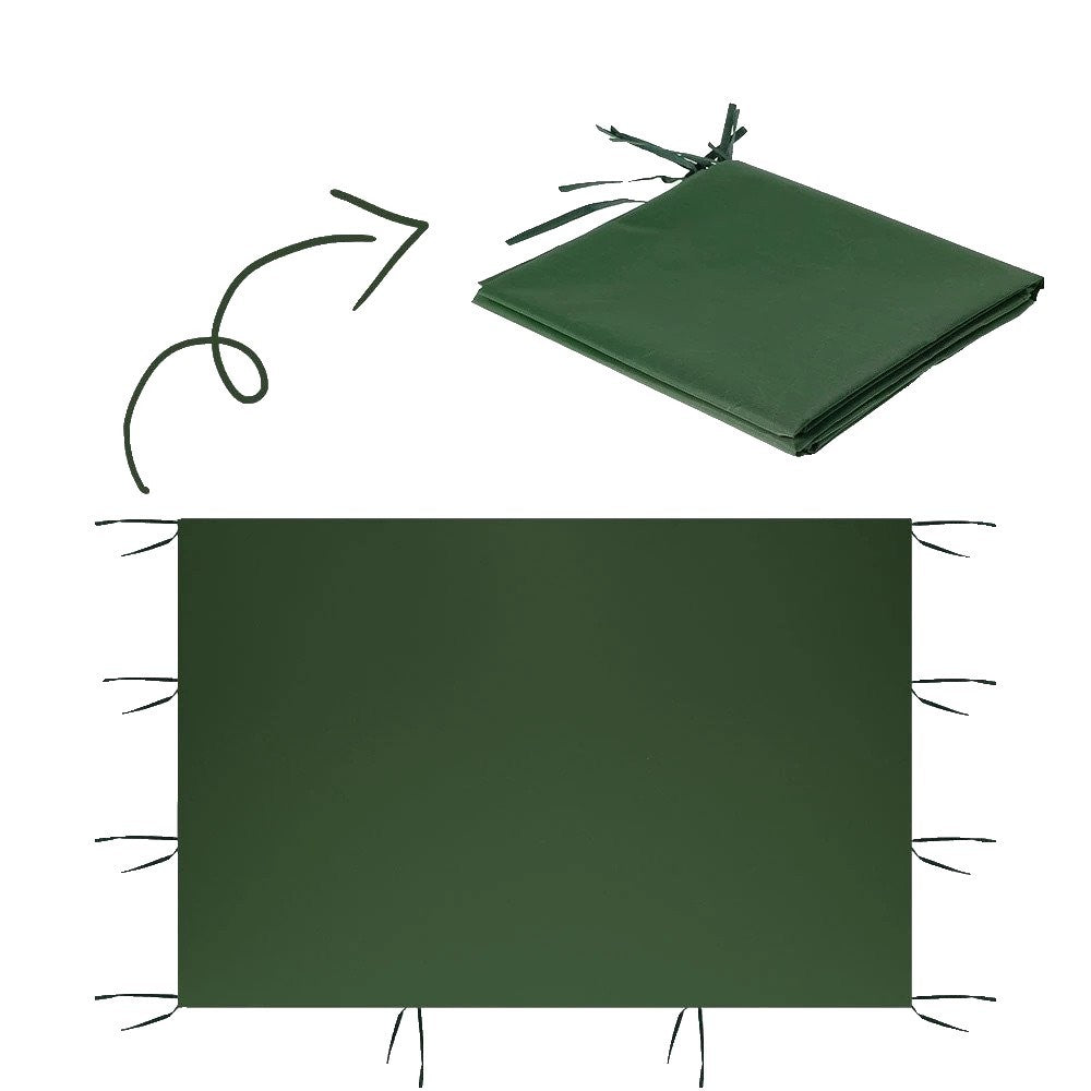 Perete Lateral Cort Evenimente 18 m, Vivimall, material textil oxfort 700D Verde - vivimall.ro