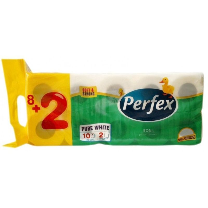 Perfex WC-papír 2 rétegű 10 tekercs Zöld