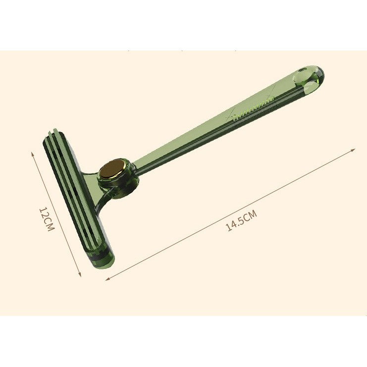 Perie de Indepartare a Scamelor, Vivimall, pentru Haine si Par de Animale, cu Doua Fete, Manual, Multifunctional, 12x14.5 cm, Accesoriu pentru Casa, Verde - vivimall.ro