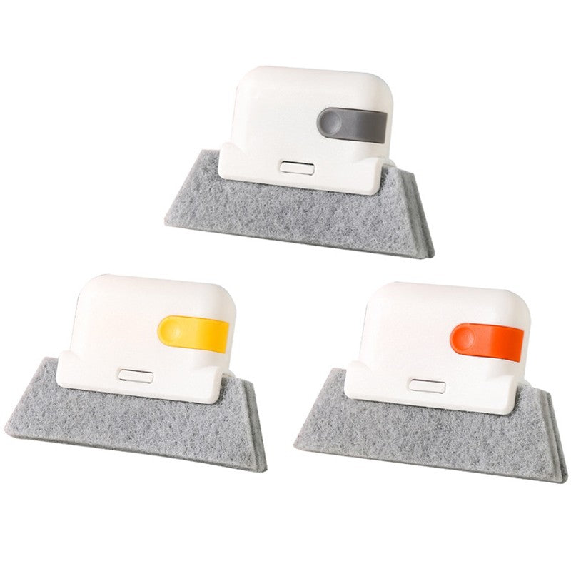 Perii de Curatat 2 in 1, Vivimall, Perii pentru Canalele din Ferestre si Usi, Perii pentru Colturi Moarte, pentru Geamuri, locuri greu de accesat, Alb - vivimall.ro