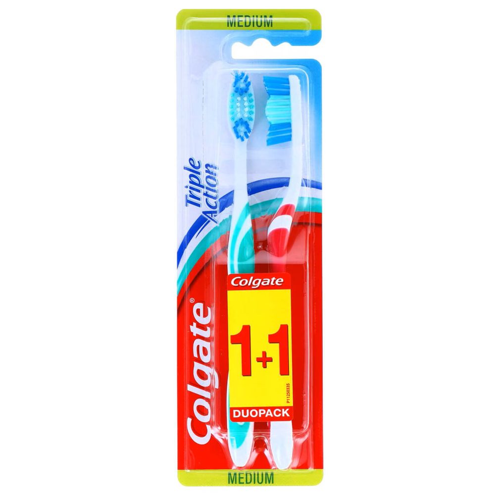Fogkefe, Colgate, Triple Action szett 2 db közepes