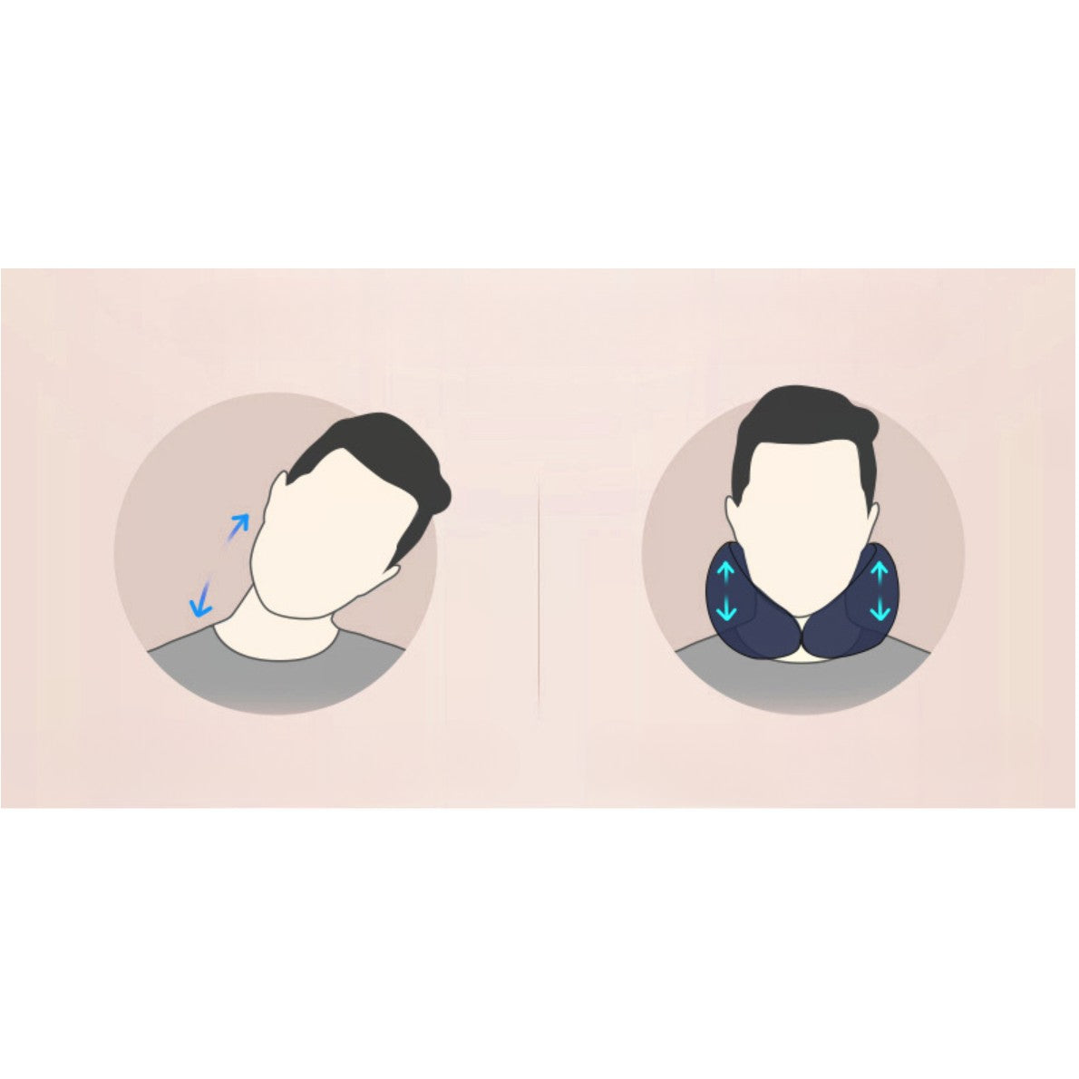 Perna de Calatorie, Vivimall, Pentru Gat, din Bumbac, cu 4 Cocoase, Ajustabila, Maro - vivimall.ro