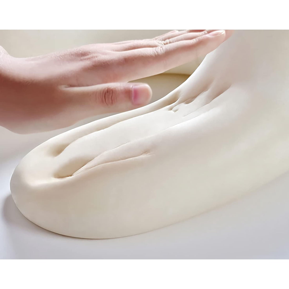 Perna de Calatorie in Forma de U, Vivimall, Pentru Gat si Cap, Umplutura din Spuma cu Memorie, 30x30 cm, Model Iepuras, Accesoriu de Voiaj, Birou, Masina, Sistem Prindere Capse, Roz - vivimall.ro