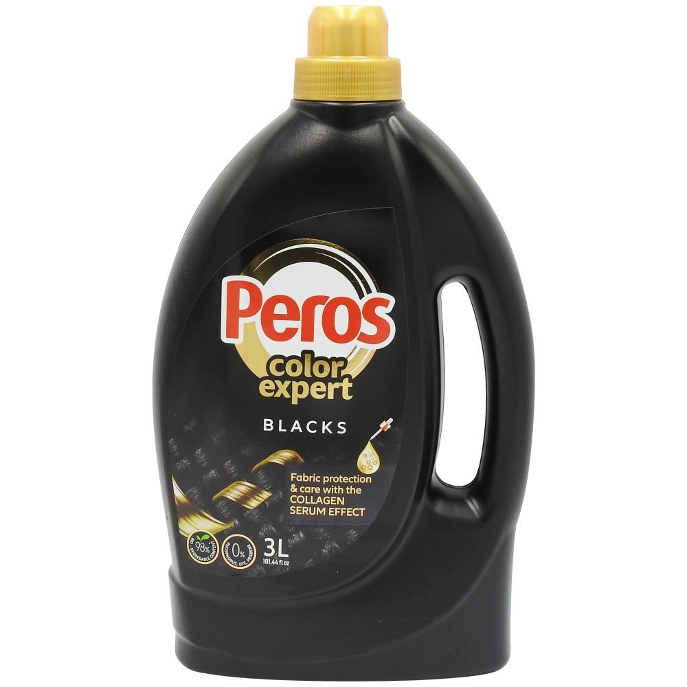 Detergent pentru Rufe, PEROS, Lichid Black, 3 L, 50 Spalari - vivimall.ro