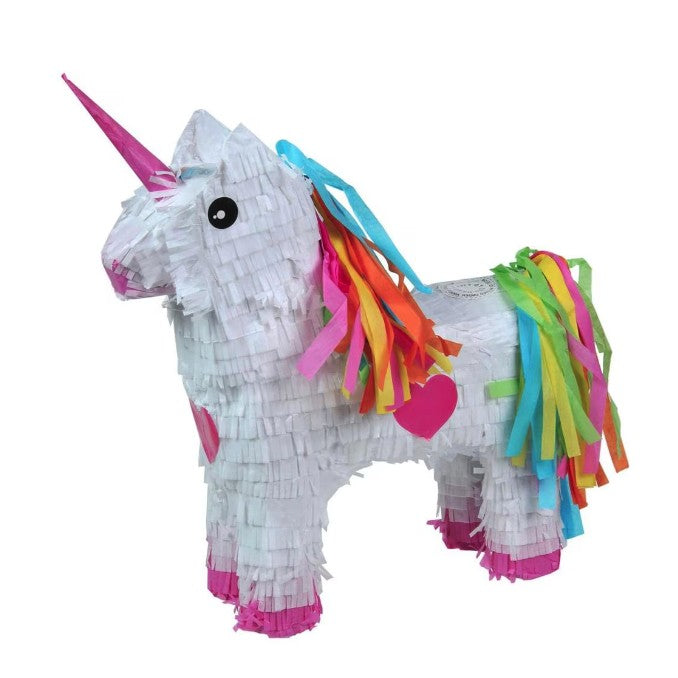 Pinata Unicorn pentru Petrecere, Flippy, Pinata din Hartie si Carton, Pinata pentru Copii, 50 x 35 x 10 cm, Alb - vivimall.ro