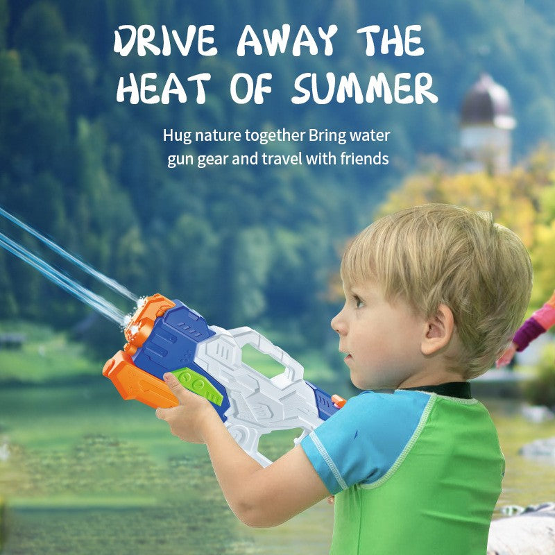 Pistol cu Apa pentru Copii, Rezervor, Pentru Piscina/Plaja, Vivimall, 6ani+, 3 duze, Multicolor, 1000ML - vivimall.ro