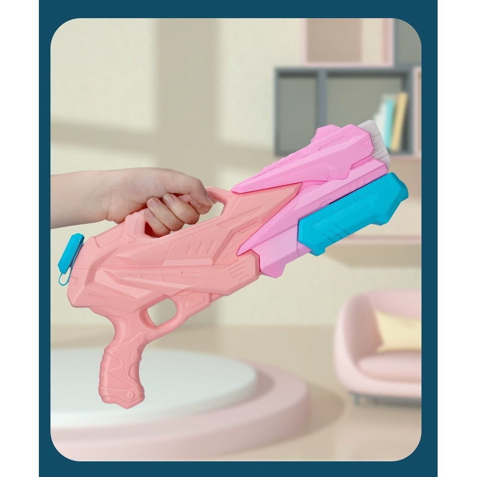 Pistol cu Apa pentru Copii, Rezervor, Pentru Piscina/Plaja, Vivimall, 6ani+, 3 duze, Roz, 500ML - vivimall.ro