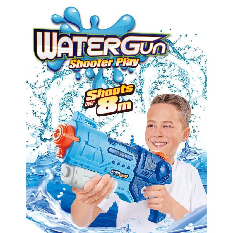 Pistol cu Apa pentru Copii, Rezervor, Pentru Piscina/Plaja, Vivimall, 6ani+, Albastru, 990ML - vivimall.ro