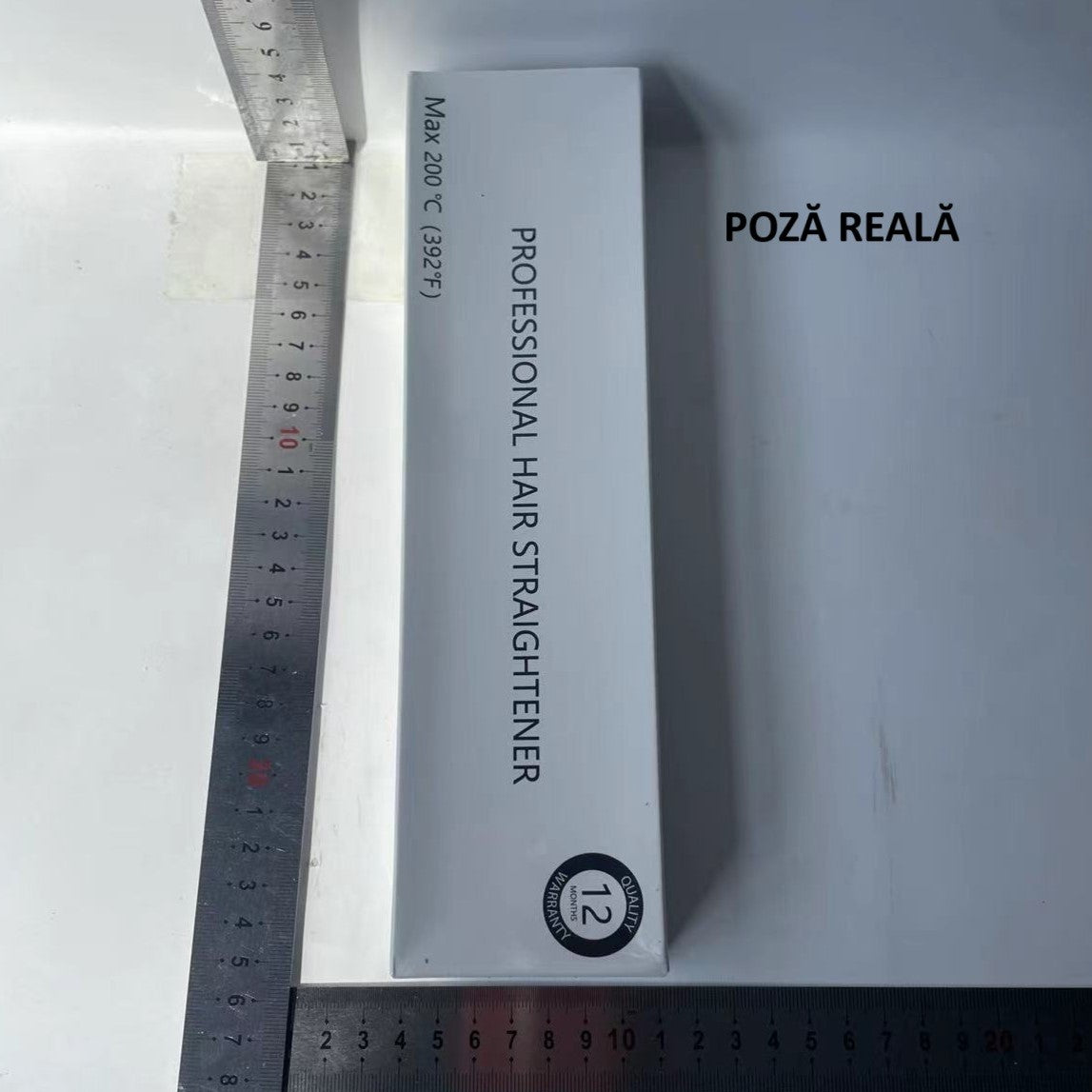 Placa de Par fara Fir, Vivimall, Adaptor Tip C, 4 Trepte de Temperatura, Tensiune 5V, Capacitate Baterie 5000 mAh, Indreptat, Ondulat, 23.5x3.3x4.5 cm, Negru - vivimall.ro
