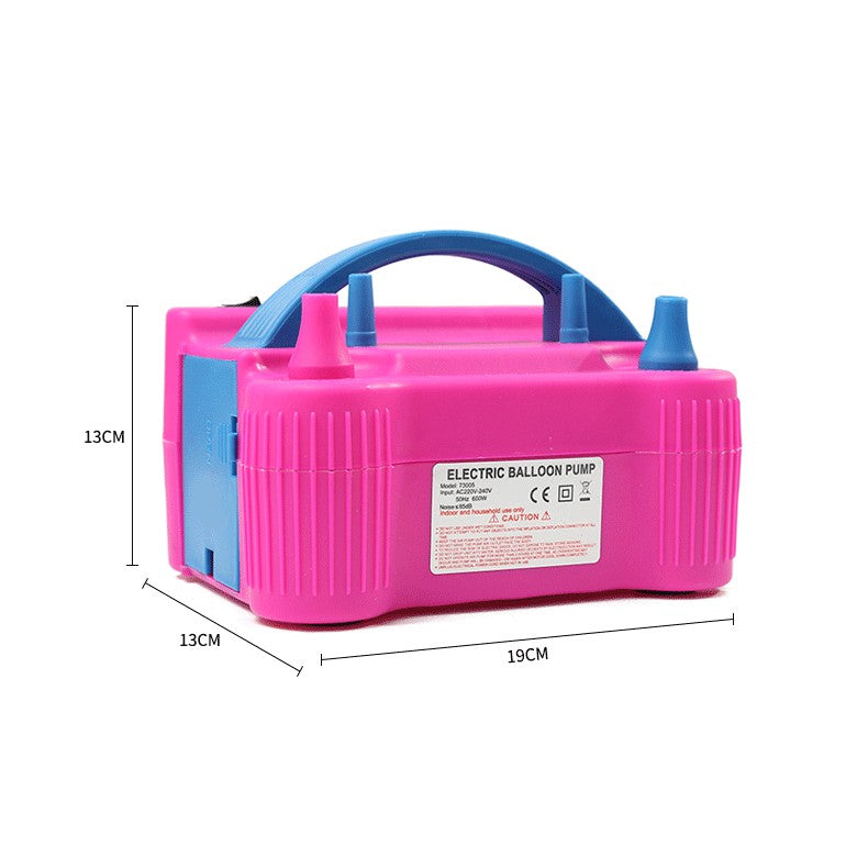 Pompa Electrica Pentru Umflat Baloane, 600 W, Roz cu albastru, - vivimall.ro