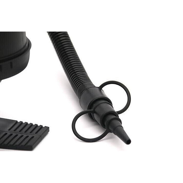 Pompa manuala pentru umflat obiecte gonflabile , colace , saltele , cu 3 adaptori pentru interconectare si furtun, negru, Vivimall - vivimall.ro