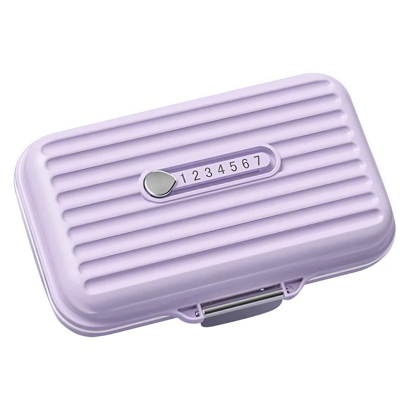 Cutie Medicamente, Vivimall, Mov, 7 Compartimente, Portabila si Compacta, 11x7.2x3.5 cm, Ideala pentru Uzul Cotidian - vivimall.ro