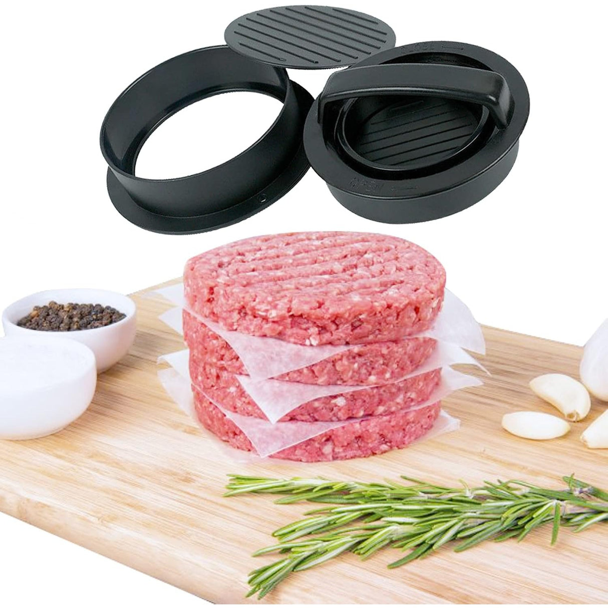 Presa dubla hamburger ABS cu hartie | GrillPro - vivimall.ro