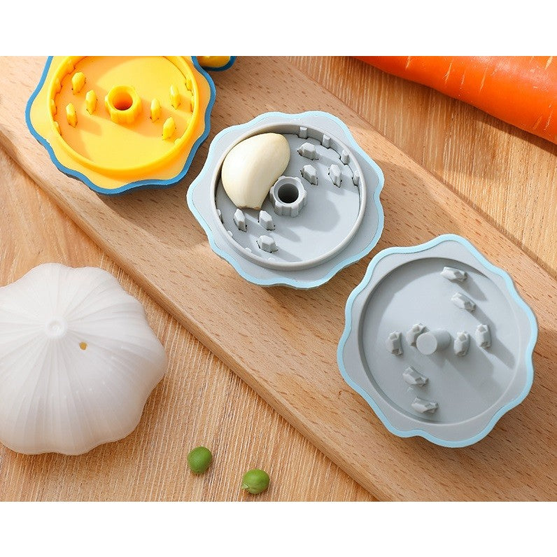 Presa Manuala pentru Usturoi, Vivimall, Model Usturoi, 7 x 7.5 cm, din Plastic, Albastru Deschis - vivimall.ro