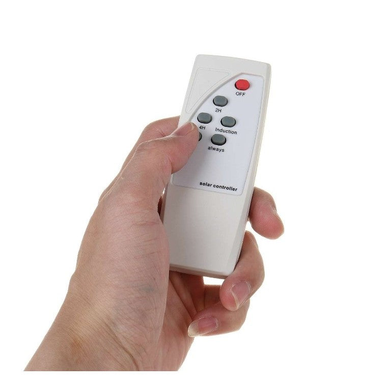 Proiector LED SMD 400W cu incarcare solara Vivimall, panou solar, cu telecomanda, suport prindere, material ABS, 12AH, 473 LED-uri, 969Lm, 20x15 cm, negru - vivimall.ro