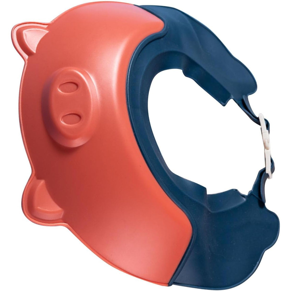 Viziera de Protectie Baie Pentru Copii, Fippy, Model Purcelus, Dimensiune ajustabila, Durabil, Usor de curatat, Impotriva Samponului, pentru Ochi si Urechi, TPE+PP, 23x23 cm, Rosu - vivimall.ro