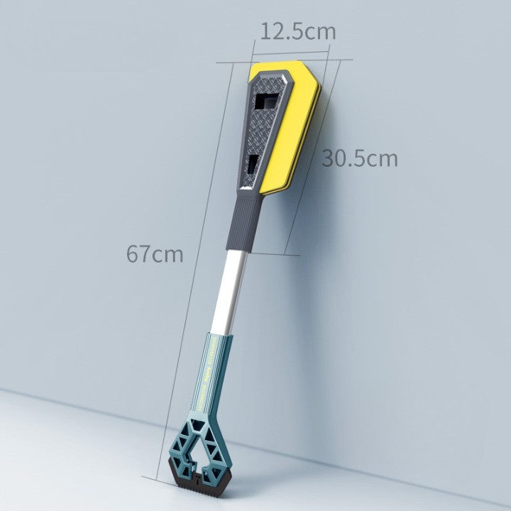 Racleta Auto pentru Zapada cu Doua Capete, Vivimall, Universala, Deszapezire Masina, cu Maner Lung, Ergonomica, Detasabila, pentru Geamuri si Caroserie, Usor de Utilizat, 67x12.5 cm, Albastru - vivimall.ro