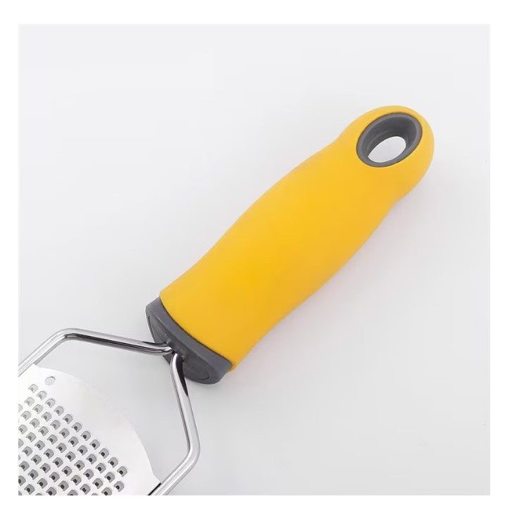 Razatoare manuala Vivimall, perie inclusa, Inox, usor de utilizat, 31x6.7 cm, Galben - vivimall.ro