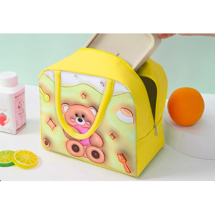 Geanta Frigorifica Galbena Model Ursulet | KidLunch 1