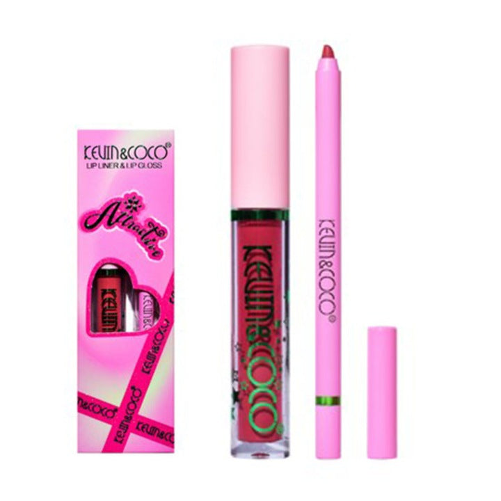 Set Lip Liner Si Lip Gloss | LinerSet - vivimall.ro
