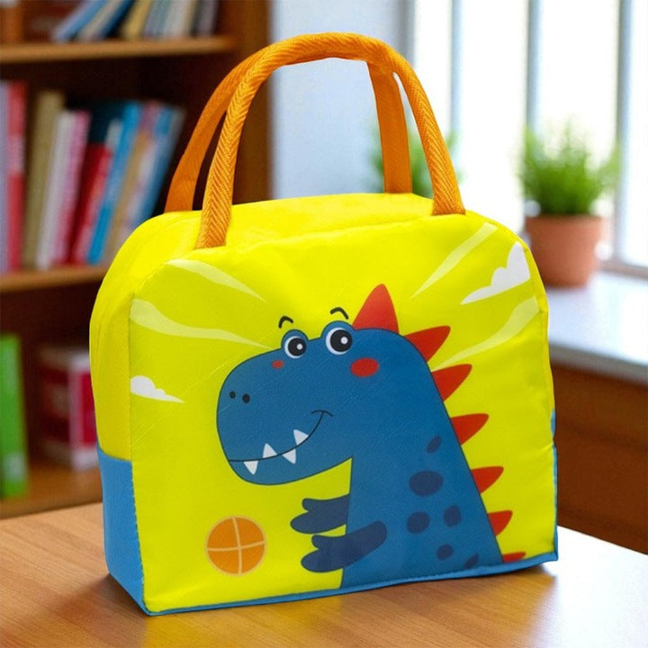 Geanta Termoizolanta Imprimeu Dinozaur Galben | HappyTote 6