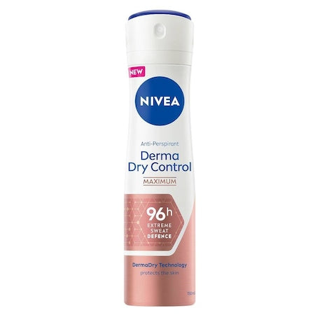 NIVEA Derma Dry Control — Antiperspirant spray 150 ml - vivimall.ro