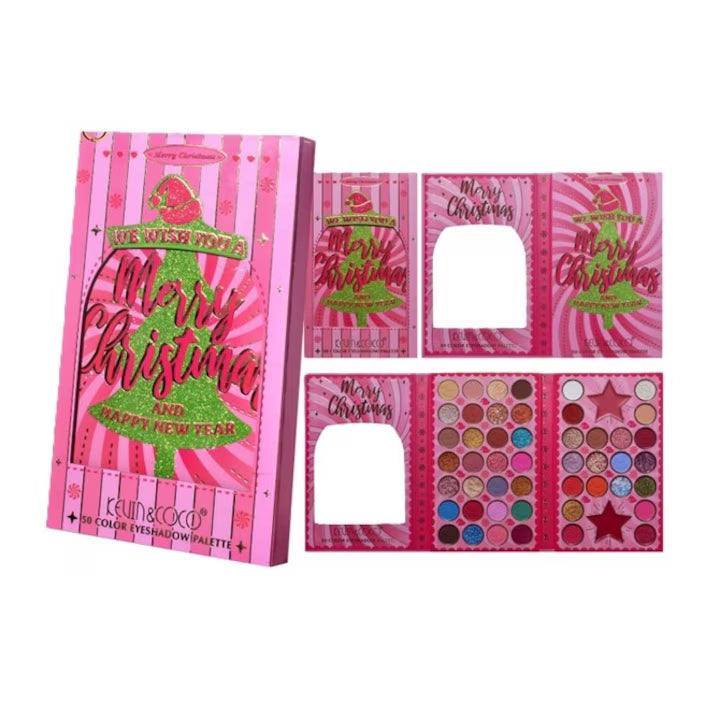 Paleta Farduri Merry Christmas 50 Culori | MerryGlam - vivimall.ro