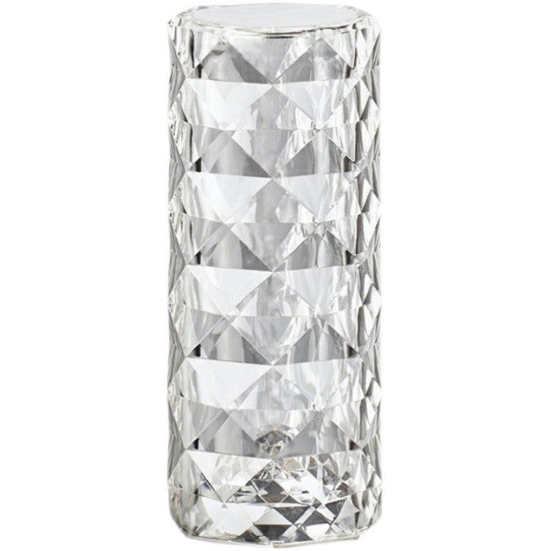 Lampa de birou pe LED RGB, Vivimall, dimmer tactil, 3 nivele de intensitate, Cristal Acrilic, cu telecomanda - vivimall.ro