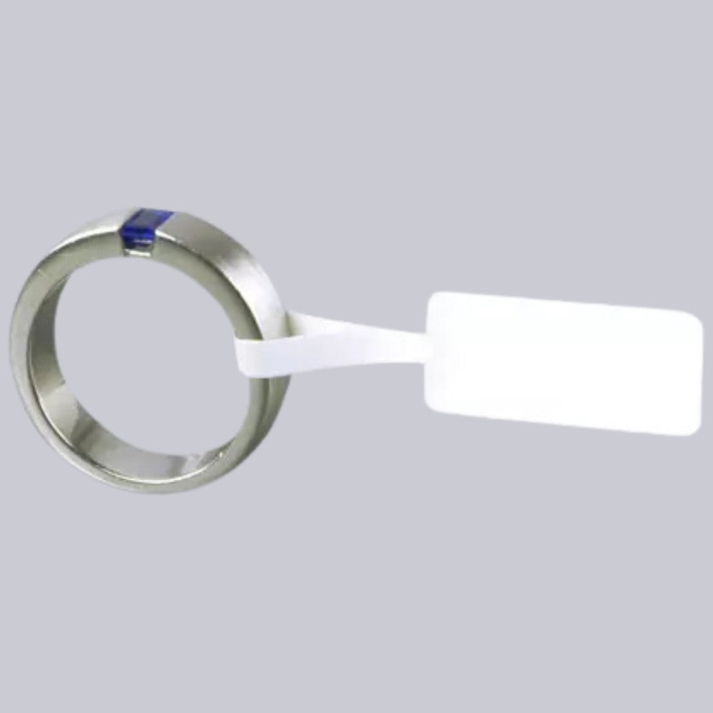 Rola Etichete Bijuterii, Vivimall, 1000 et./rola, din Plastic, 90 x 30 mm, Alb - vivimall.ro