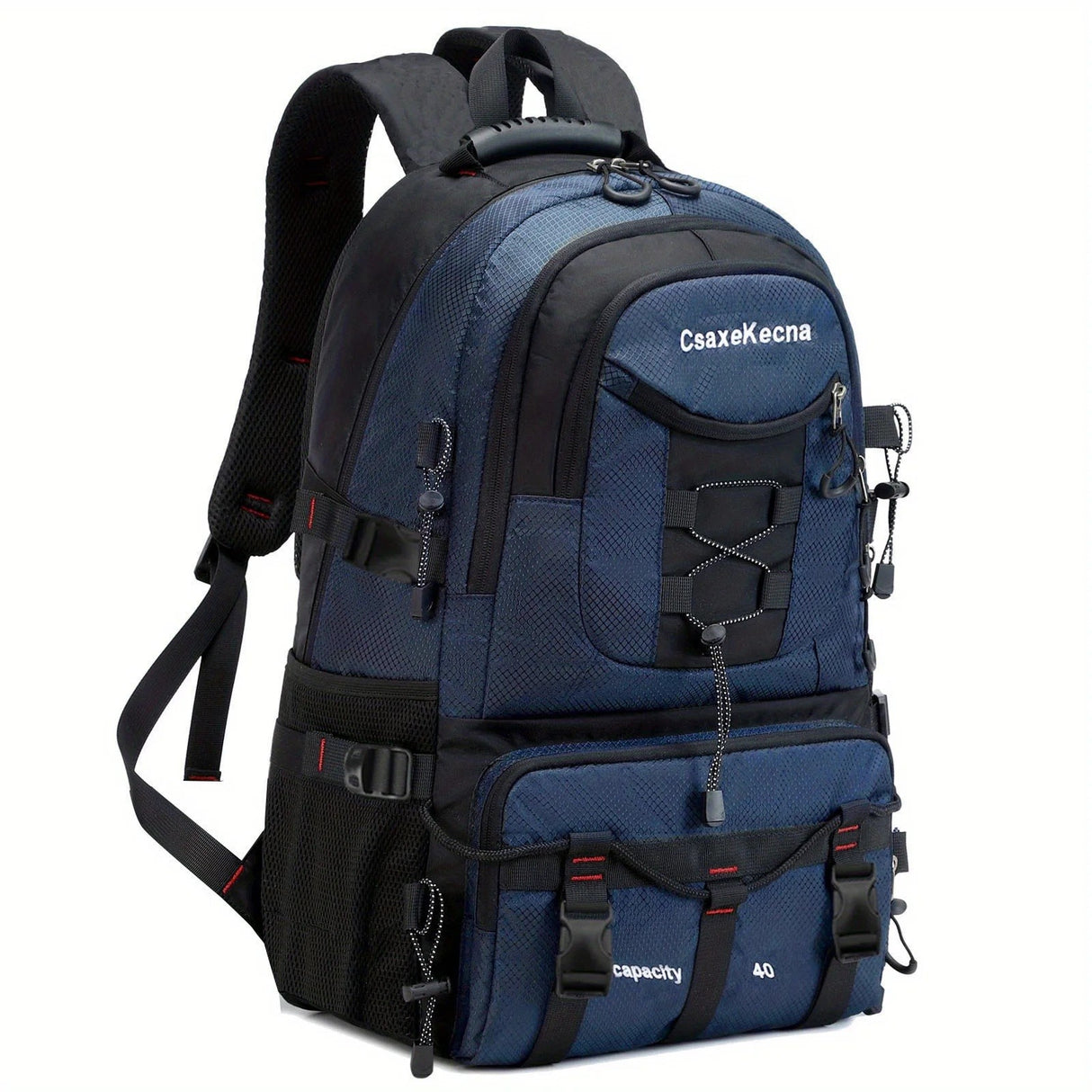 Rucsac Multifunctional de Alpinism, Vivimall, Capacitate 36-55 L, de Calatorie, Impermeabil, Slot USB Incarcare Telefon, Bretele Reglabile, 52 x 34 x 19 cm, Albastru - vivimall.ro