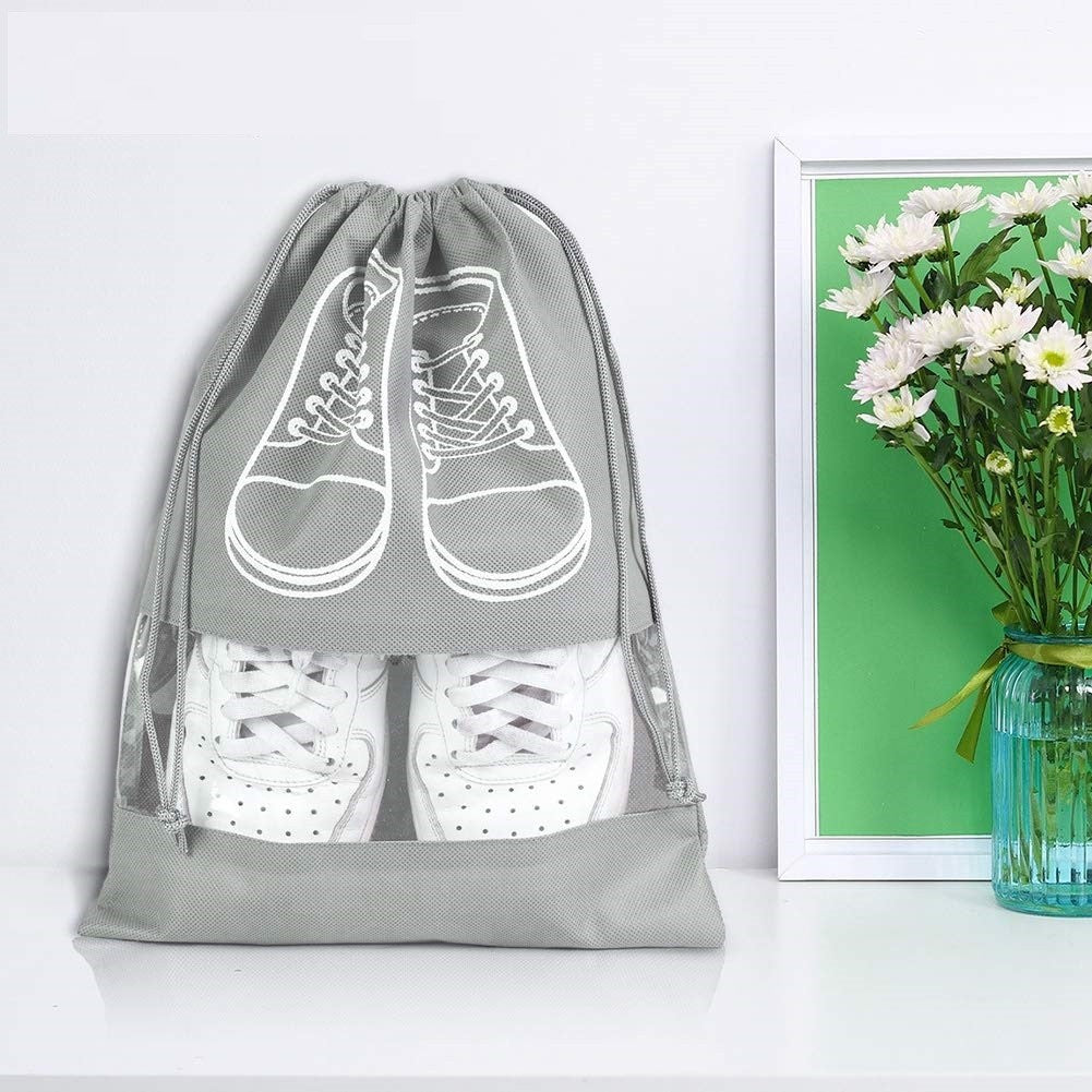 Sac Depozitare Încălțăminte, Pentru Voiaj Sau Depozitare, Rezistent La Praf, Compatibil Cu Mașina De Spălat, 27 x 36 cm - vivimall.ro