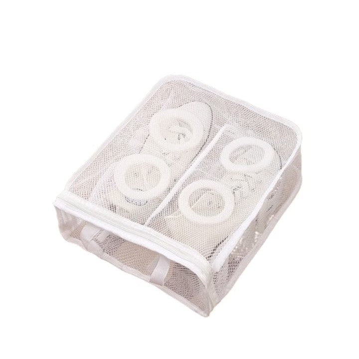 Sac pentru Spalare Incaltaminte, Vivimall, pentru Masina de Spalat, 36x30x12 cm, Alb - vivimall.ro