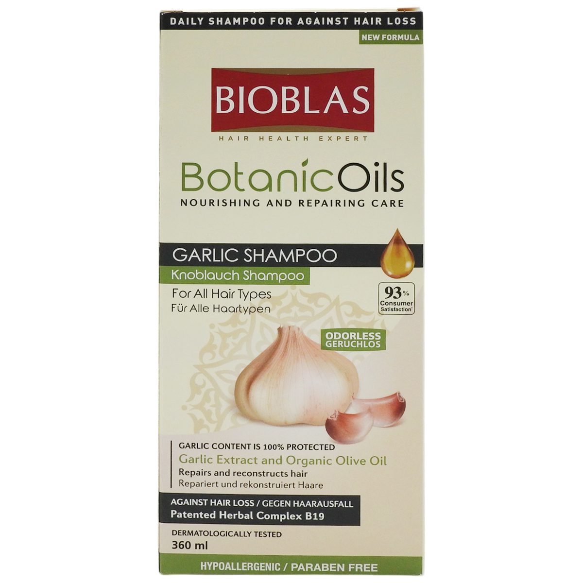 Sampon, Bioblas, Botanic Oils 360 ml Fokhagyma