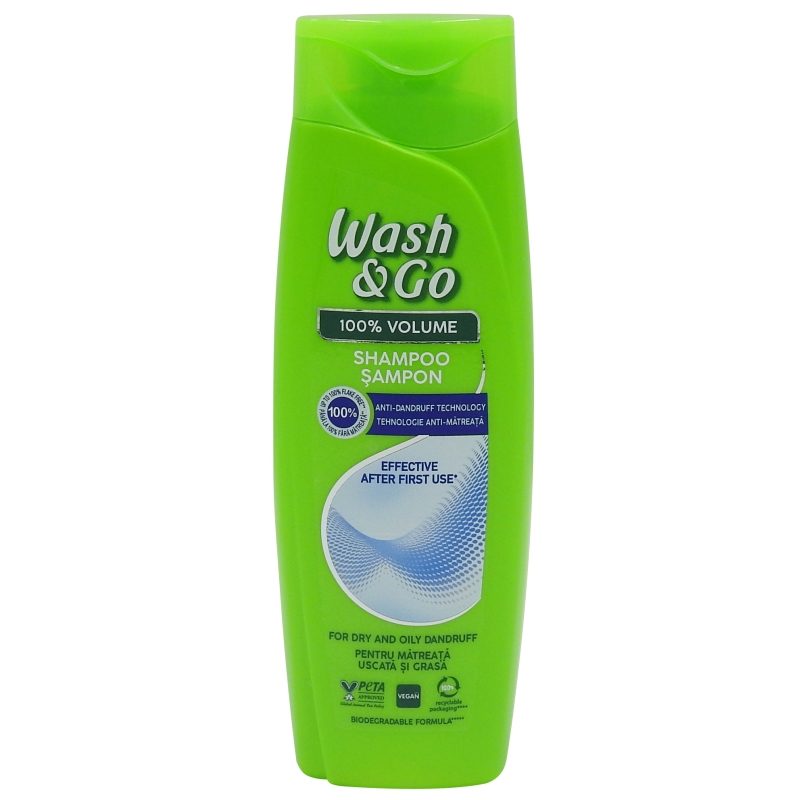 Sampon, Wash és Go, 180 ml korpásodás elleni