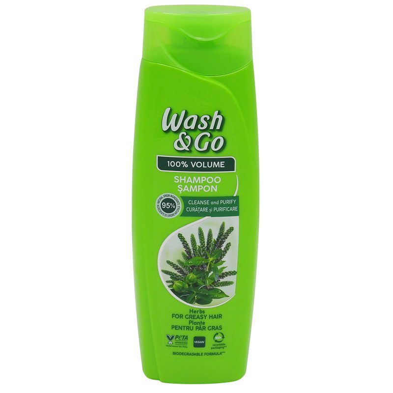 Wash & Go sampon, 180 ml, Herbal