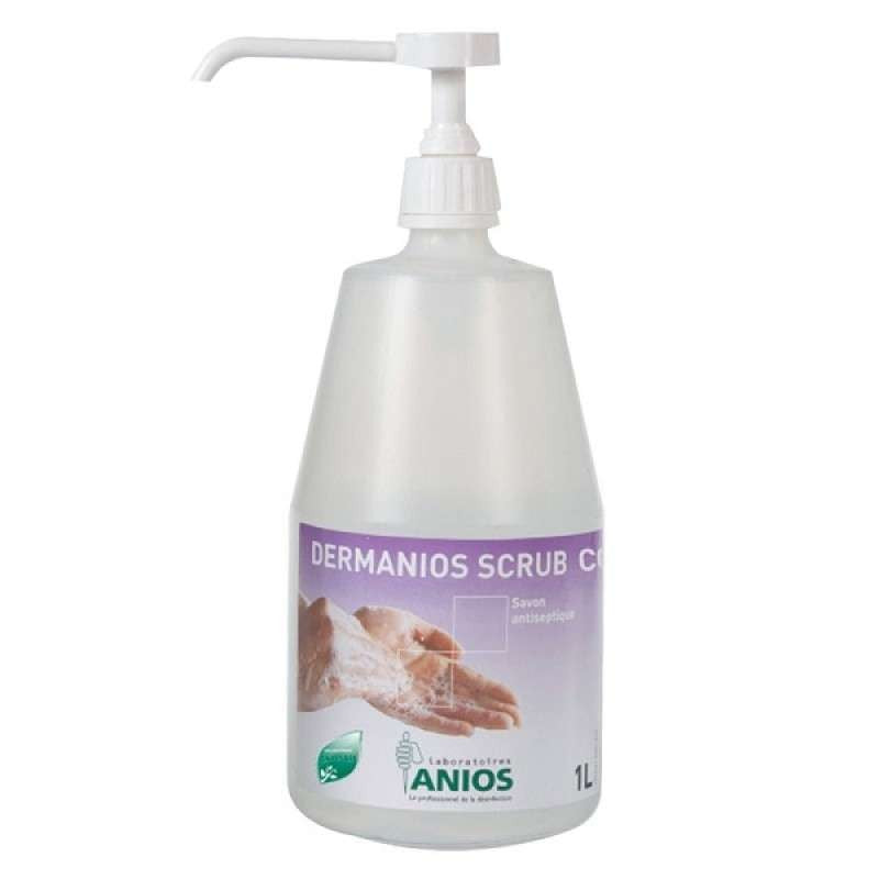 Sapun antiseptic Dermanios Scrub CG, Flacon 1 litru - vivimall.ro