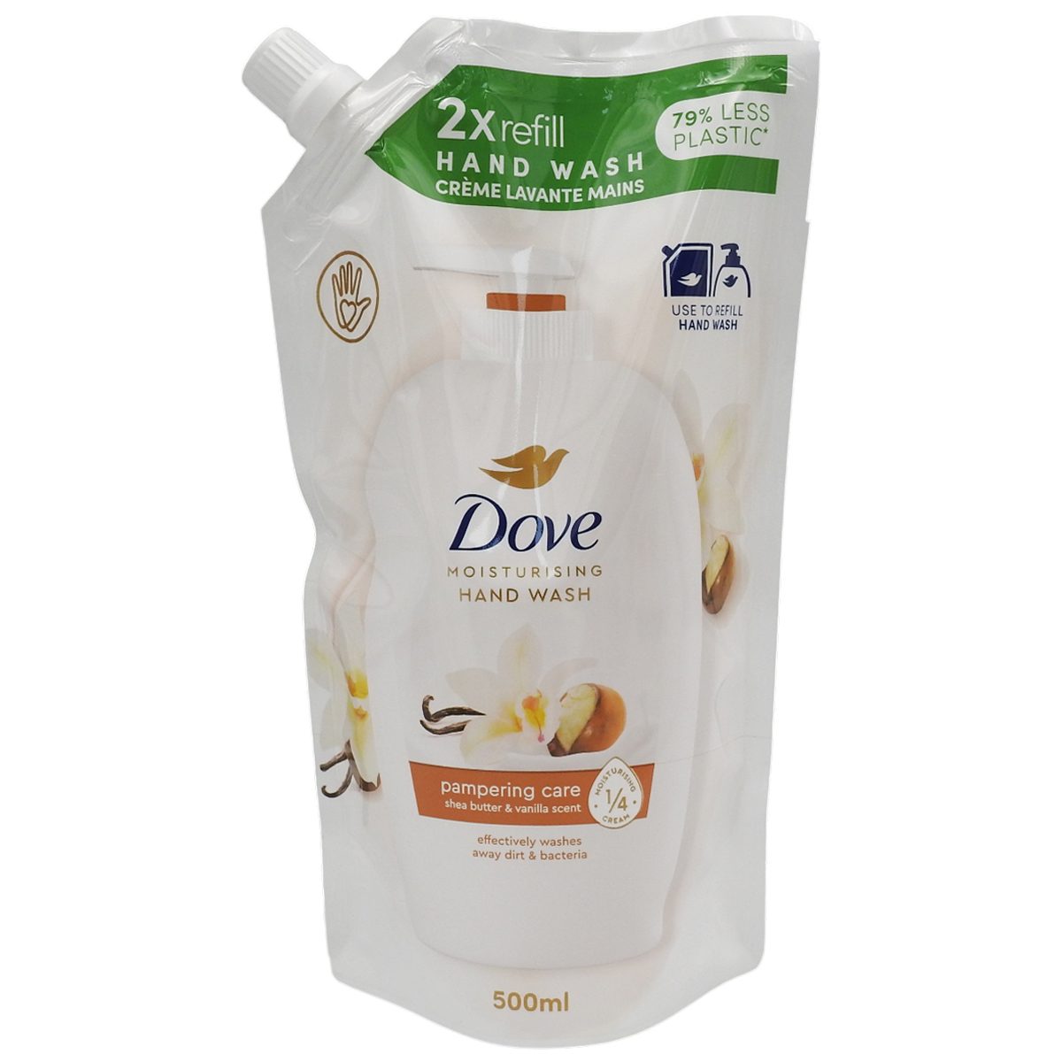 Folyékony szappan, Dove, Utántöltő 500 ml Purely Pampering