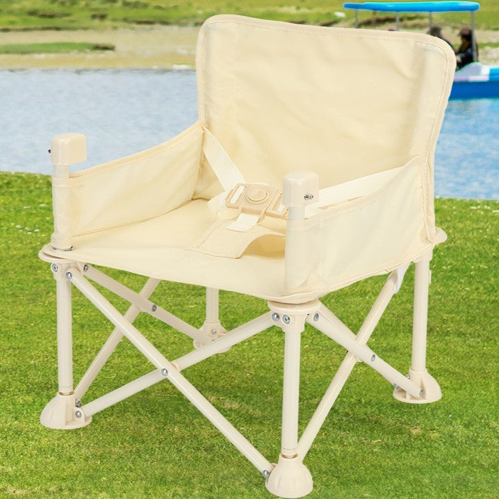 Scaun masă bebe cu umbrelă verde deschisă, utilizare în exterior la parc sau plajă