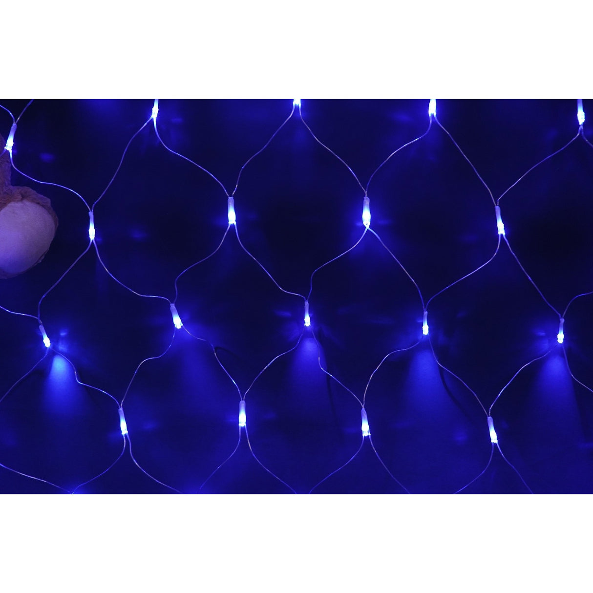 Instalație Crăciun Flippy interconectabilă 1,5 x 1,5 m, montată pe gard, efect luminos nocturn