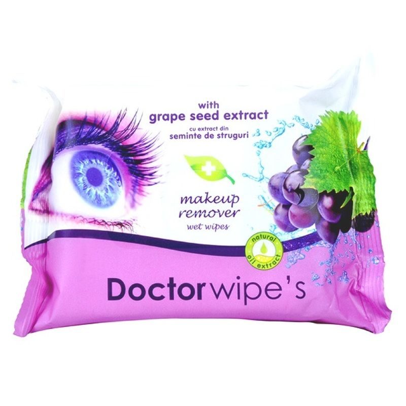 Nedves törlőkendők, Doctor, Sminklemosó Aloe Vera 20 db