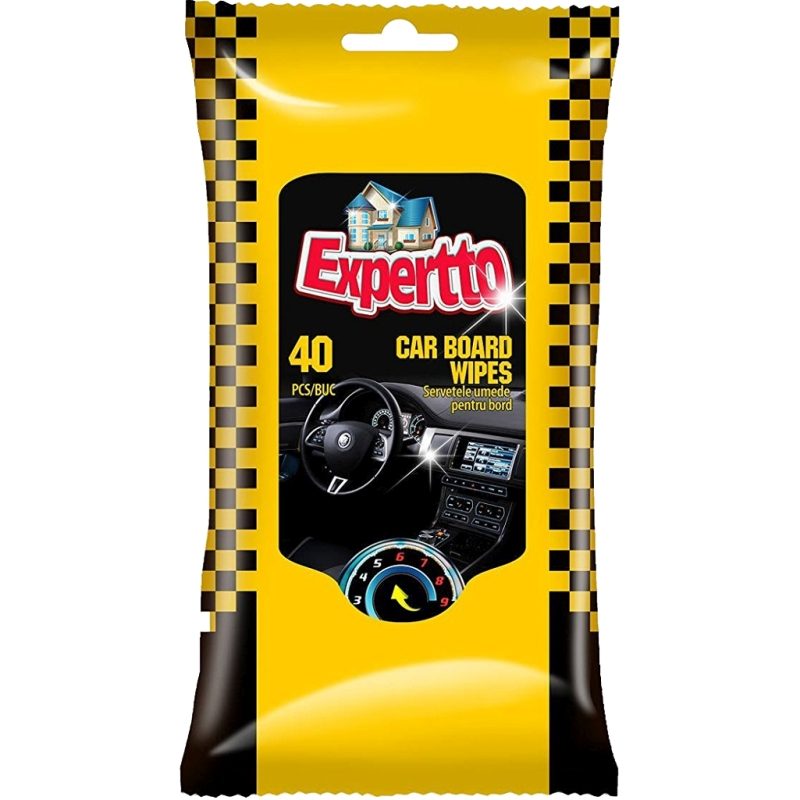 Nedves Törlőkendő, Expertto, Műszerfalra, 40 db