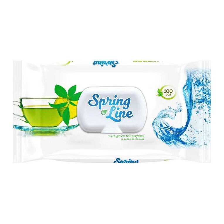 Servetele Umede, Spring Line, 100 buc